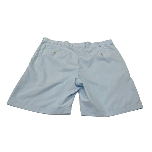 Peter Millar Men's Striped Golf Shorts, Wicking, Blue, 40 - Picture 2 of 9